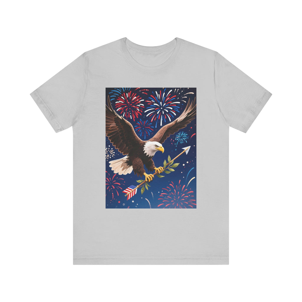 July 4th Unisex Tee, Patriotic T-Shirt, Independence Day Shirt, American Flag Top, Fourth of July Apparel