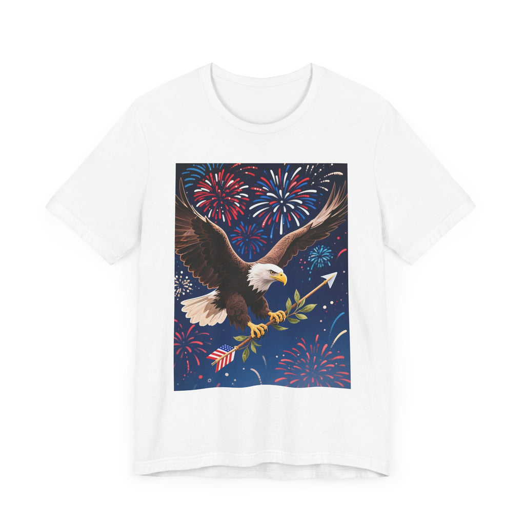 July 4th Unisex Tee, Patriotic T-Shirt, Independence Day Shirt, American Flag Top, Fourth of July Apparel