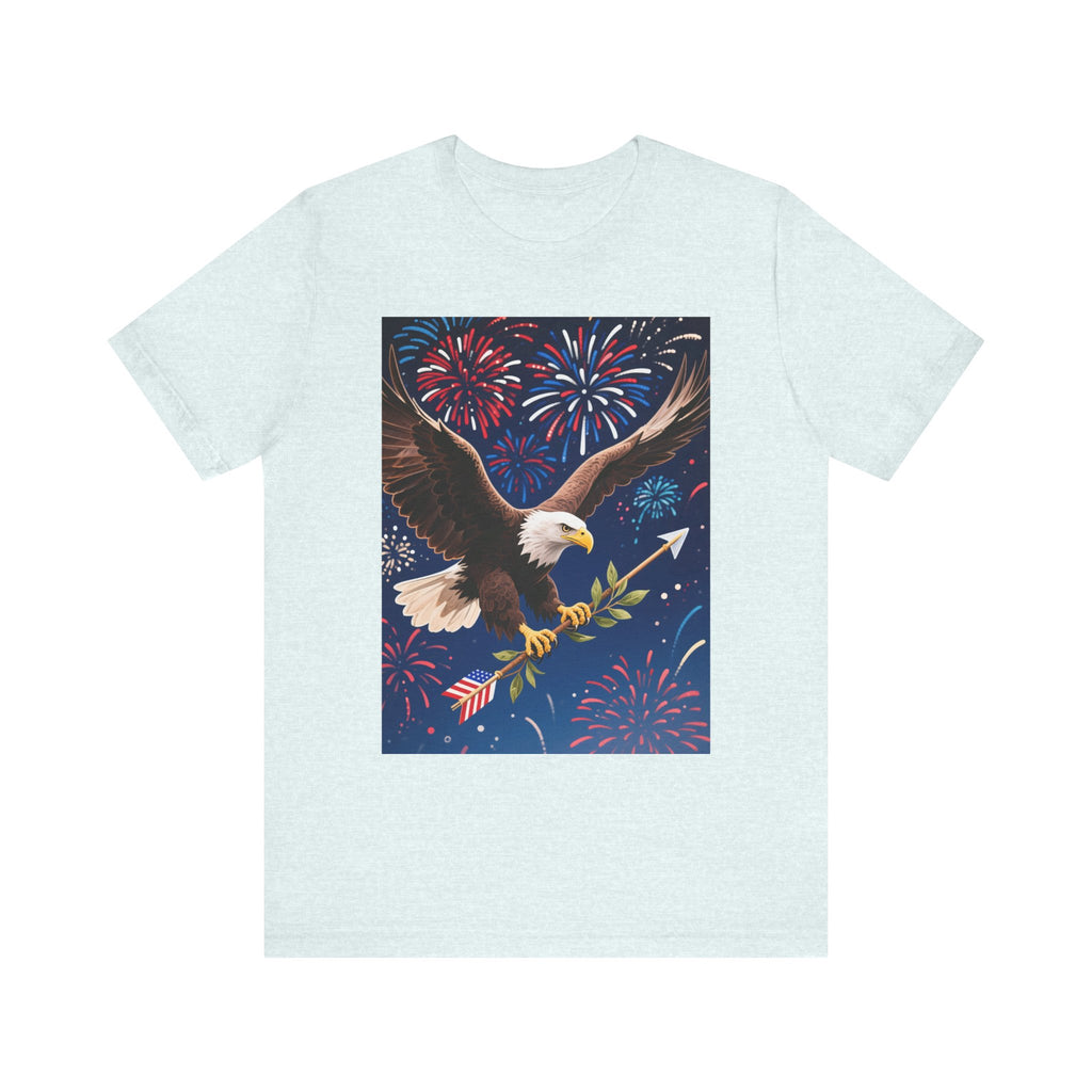 July 4th Unisex Tee, Patriotic T-Shirt, Independence Day Shirt, American Flag Top, Fourth of July Apparel
