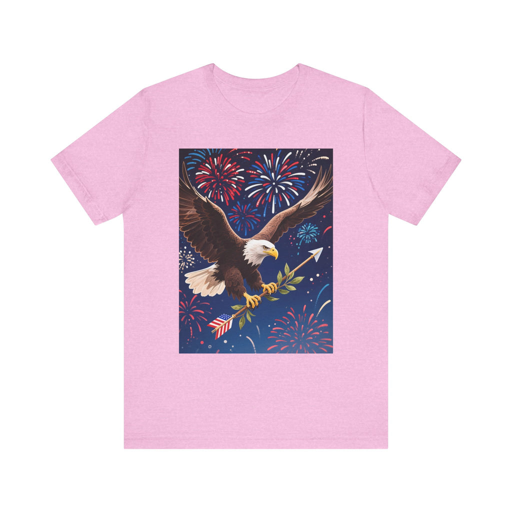 July 4th Unisex Tee, Patriotic T-Shirt, Independence Day Shirt, American Flag Top, Fourth of July Apparel